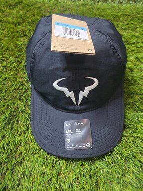 Nike Dri Fit Rafa Hat M/L Nadal Tennis Club Cap FB5600-010 Black NWT